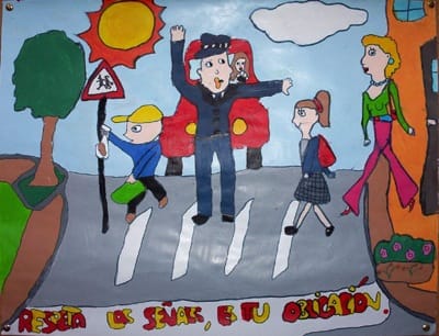 dibujo seguridad vial dibujo seguridad vial