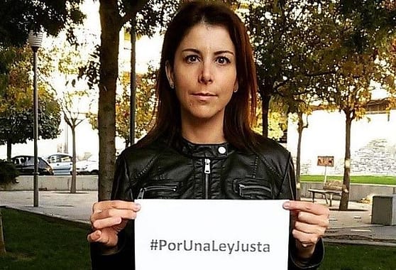 Anna González impulsora de la campaña #Porunaleyjusta Fuente: twitter